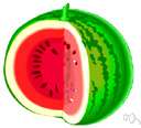 watermelon - large oblong or roundish melon with a hard green rind and sweet watery red or occasionally yellowish pulp
