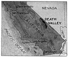 Death Valley - a desert area that is part of the Mojave Desert in eastern California and southwestern Nevada