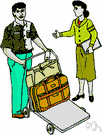 porter - a person employed to carry luggage and supplies