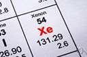 Xe - a colorless odorless inert gaseous element occurring in the earth's atmosphere in trace amounts