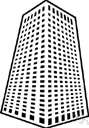 high-rise - tower consisting of a multistoried building of offices or apartments