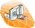 digital camera - a camera that encodes an image digitally and store it for later reproduction