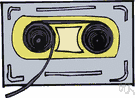 tape recording - a recording made on magnetic tape