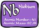 niobium - a soft grey ductile metallic element used in alloys