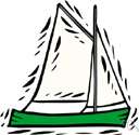 sheet - a large piece of fabric (usually canvas fabric) by means of which wind is used to propel a sailing vessel