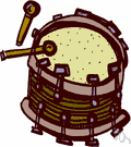 Drum - a musical percussion instrument