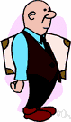 waistcoat - a man's sleeveless garment worn underneath a coat
