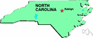 North Carolina - a state in southeastern United States