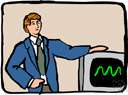 CRO - electronic equipment that provides visual images of varying electrical quantities
