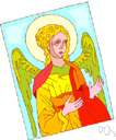 aureole - an indication of radiant light drawn around the head of a saint