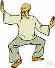 Tai Chi - a Chinese system of slow meditative physical exercise designed for relaxation and balance and health