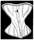 corset - a woman's close-fitting foundation garment