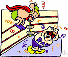 wrestling ring - a square ring in which wrestlers compete