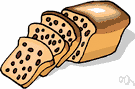 raisin bread - bread containing raisins