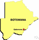 Botswana - a landlocked republic in south-central Africa that became independent from British control in the 1960s