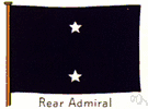 rear admiral - an admiral junior to a vice admiral