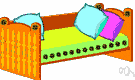 divan bed - an armless couch