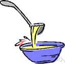 soup ladle - a ladle for serving soup