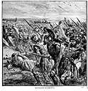 marathon - a battle in 490 BC in which the Athenians and their allies defeated the Persians