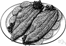 filet - a longitudinal slice or boned side of a fish
