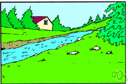 watercourse - a natural body of running water flowing on or under the earth