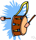 percussive instrument - a musical instrument in which the sound is produced by one object striking another