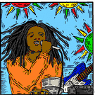 reggae - popular music originating in the West Indies