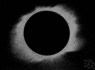 solar eclipse - the moon interrupts light from the sun