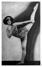 interpretative dancing - a form of modern dance in which the dancer's movements depict an emotion or tell a story