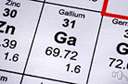 GA - a rare silvery (usually trivalent) metallic element