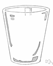 drinking glass - a container for holding liquids while drinking