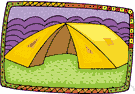 canvas - a tent made of canvas fabric