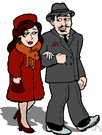 moll - the girlfriend of a gangster