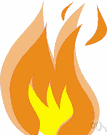 fire - the event of something burning (often destructive)