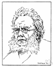 Henrik Ibsen - realistic Norwegian author who wrote plays on social and political themes (1828-1906)