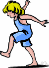 trudge - walk heavily and firmly, as when weary, or through mud