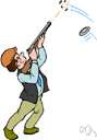 skeet - the sport of shooting at clay pigeons that are hurled upward in such a way as to simulate the flight of a bird