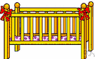 cot - baby bed with high sides made of slats