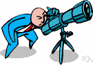 telescope - a magnifier of images of distant objects