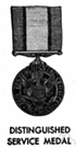 Distinguished Service Medal - a United States military decoration for meritorious service in wartime duty of great responsibility