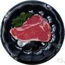beefsteak - a beef steak usually cooked by broiling