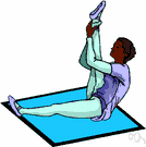 warm up - make one's body limber or suppler by stretching, as if to prepare for strenuous physical activity