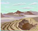 volcanic - relating to or produced by or consisting of volcanoes