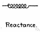 reactance - opposition to the flow of electric current resulting from inductance and capacitance (rather than resistance)