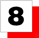 8 - the cardinal number that is the sum of seven and one