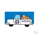 airmail - send or transport by airmail