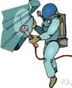 weightless - having little or no weight or apparent gravitational pull