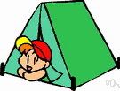 rainfly - flap consisting of a piece of canvas that can be drawn back to provide entrance to a tent