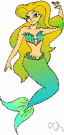 mermaid - half woman and half fish