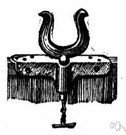 peg - a holder attached to the gunwale of a boat that holds the oar in place and acts as a fulcrum for rowing